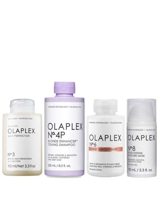 Olaplex Smoothing Blonde Hair Kit (No3 100ml, No4p 250ml, No6 100ml, No8 100ml)