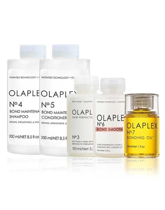 Olaplex Perfect Hair Set (No.3 100ml+No.4 250ml+No.5 250ml+No.6 Bond Smoother 100ml+No.7 Bonding Oil 30ml)