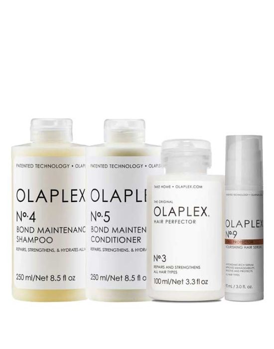 Olaplex Hair Treatment Set (No.3 100ml, No.4 250ml, No.5 250ml, No.9 90ml)