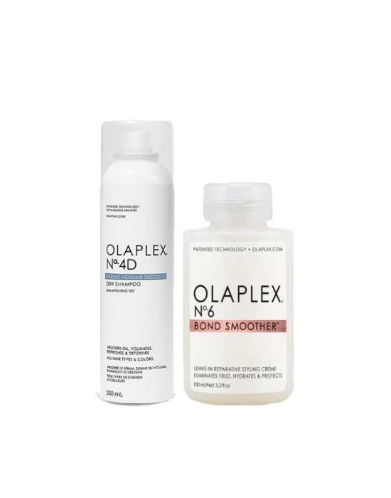 Olaplex Hair Treatment Set (No.4D  Dry Shampoo 250ml, No.6 Bond Smoother 100ml)