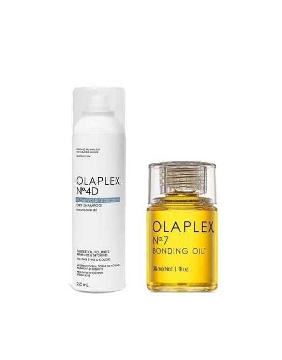 Olaplex Hair Treatment Set (No.4D  Dry Shampoo 250ml, No.7 Bonding Oil 30ml)