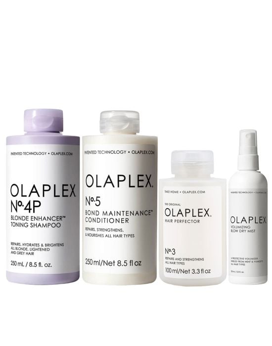 Olaplex Treatment Set (Shampoo No.4P 250ml, Conditioner No.5 250ml, No.3 100ml, Blow Dry Mist 150ml)