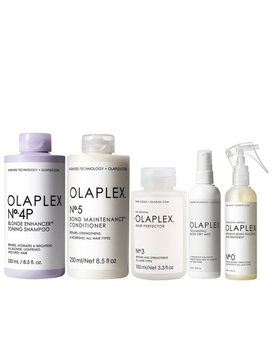 Olaplex Treatment Set (Νο. 0 Hair Treatment 155ml, Shampoo No.4P 250ml, Conditioner No.5 250ml, No.3 100ml, Blow Dry Mist 150ml)