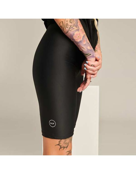 PCP Clothing Amaryllis Matte Black Biker Shorts