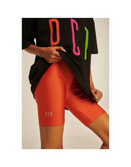 PCP Clothing Amaryllis Orange Biker Shorts