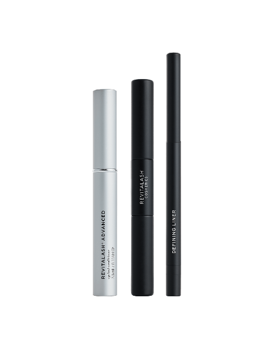 RevitaLash The Lash Icons Collection (RevitaLash® Advanced 3.5 ml, Double Ended Volume Set 5ml, Limited Edition Dark Brow Defining Liner Eyeliner)