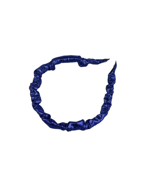 Honolulu Headbands Scrunchie Shiny Blue Hairband