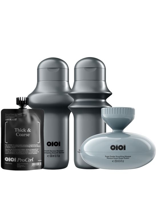 Qiqi Treatment Set (Thick & Coarse Controller 150gr, Shampoo 300ml, Conditioner 300ml, Masque 250ml)