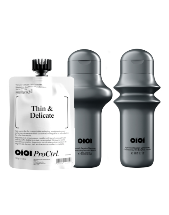 Qiqi Treatment Set (Thin & Damaged Hair Controller 150gr, Shampoo 300ml, Conditioner 300ml)