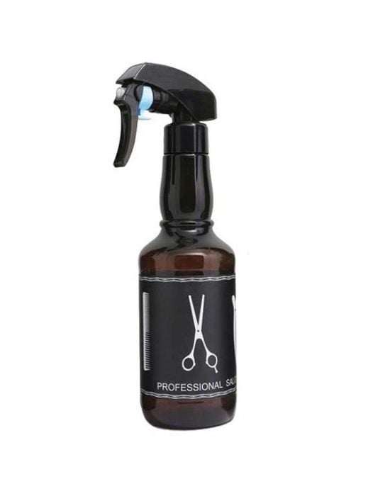 Salon Beauty Professional Water Spray Bottle Brown Scissors 350ml