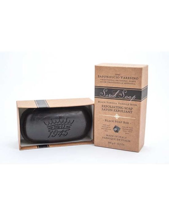 Saponificio Varesino Charcoal Hand & Body Scrub Soap 300gr