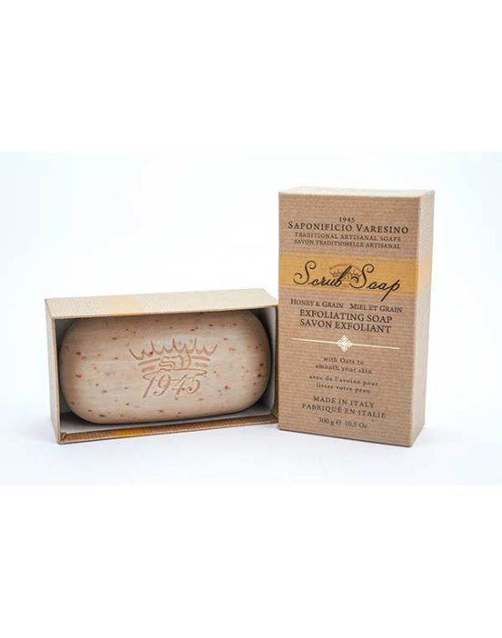 Saponificio Varesino Honey & Grain Hand & Body Scrub Soap 300gr