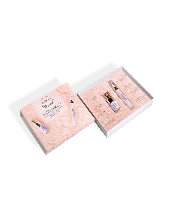 Aurora Natural Products Shine Bright Gift Box (Bright Eyes Serum 20ml, Euphoria Eye Cream 15ml)