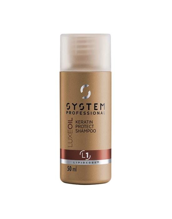 System Professional Fibra LuxeOil Keratin Protect Shampoo 50ml (L1)
