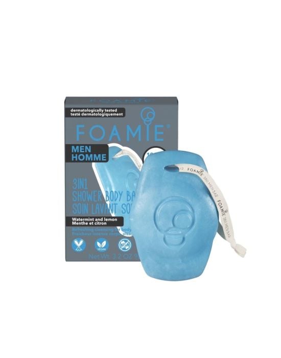Foamie 3-in-1 Shower Body Bar with Watermint and Lemon 90gr