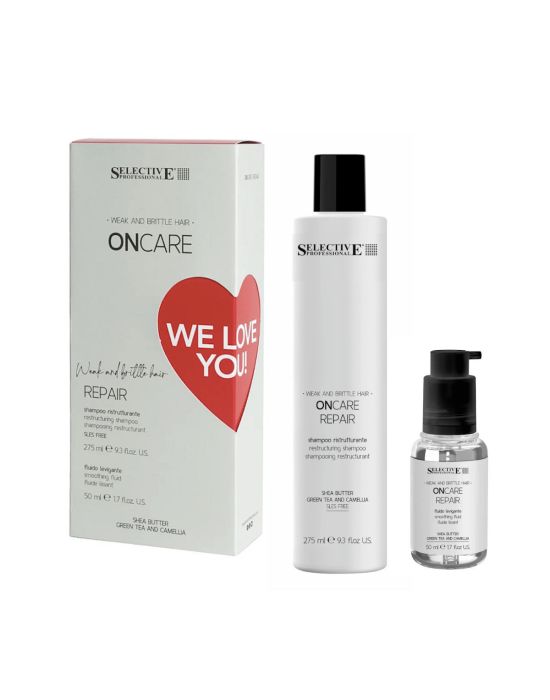 Selective Oncare Repair Kit We Love You (Shampoo 275ml, ΔΩΡΟ  Fluid 50ml)