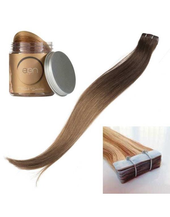 Zen Hair Tape Extensions Luxury Series 55cm 1B (20 τμχ)